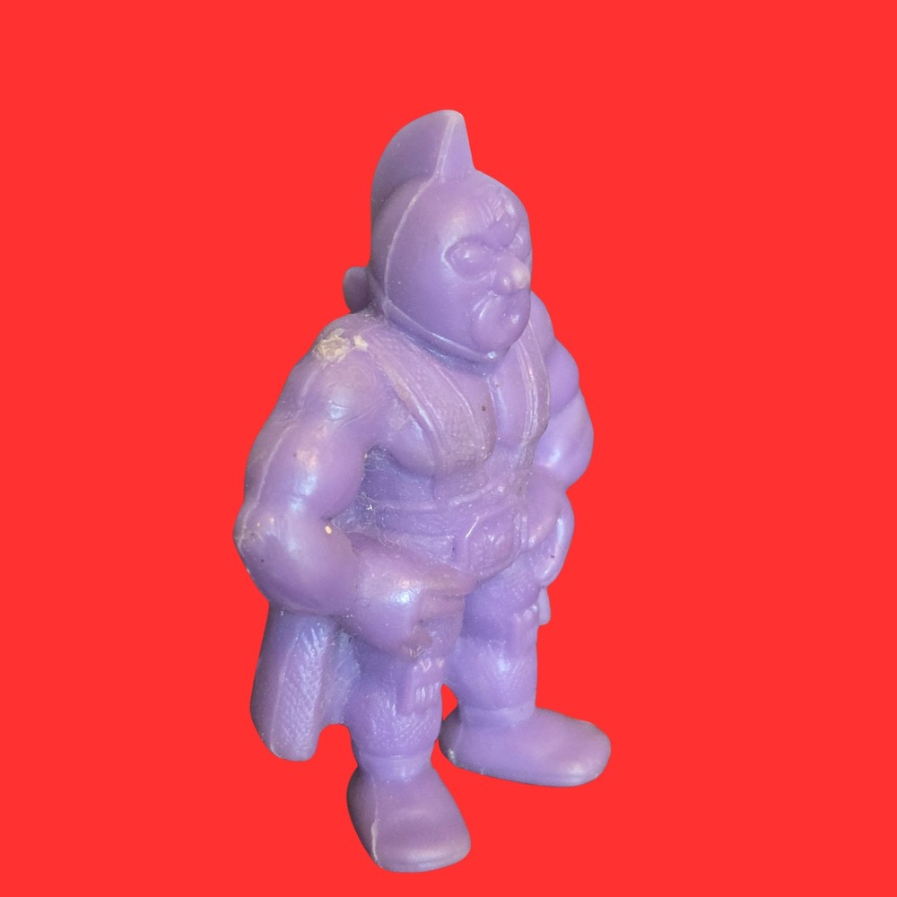 Vtg Kinnikuman MUSCLE Figure Purple Rubber Wrestling Toy Y/S N.T. 1980s 001 - Picture 9 of 9